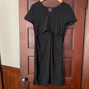 Boob Design nursing/maternity black nightgown, XL